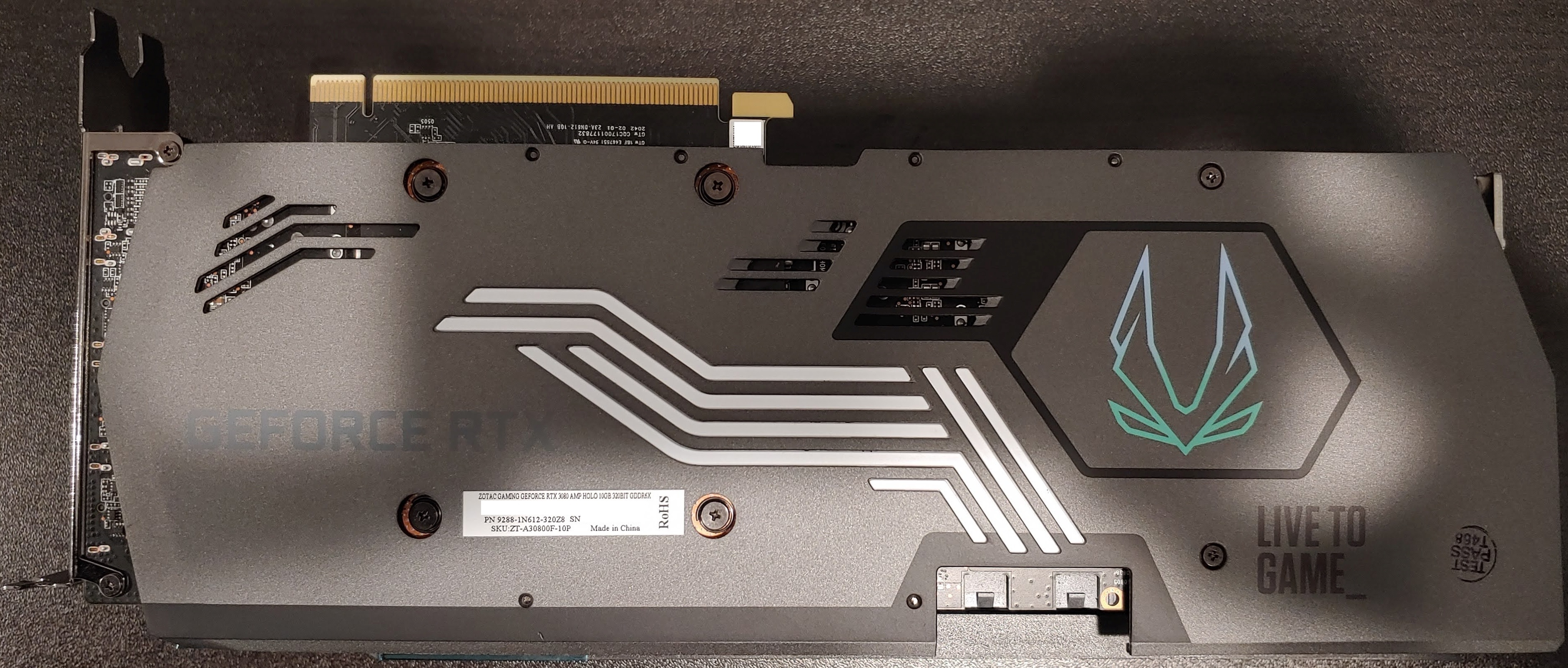 3080 Zotac Amp Holo Liquid Metal